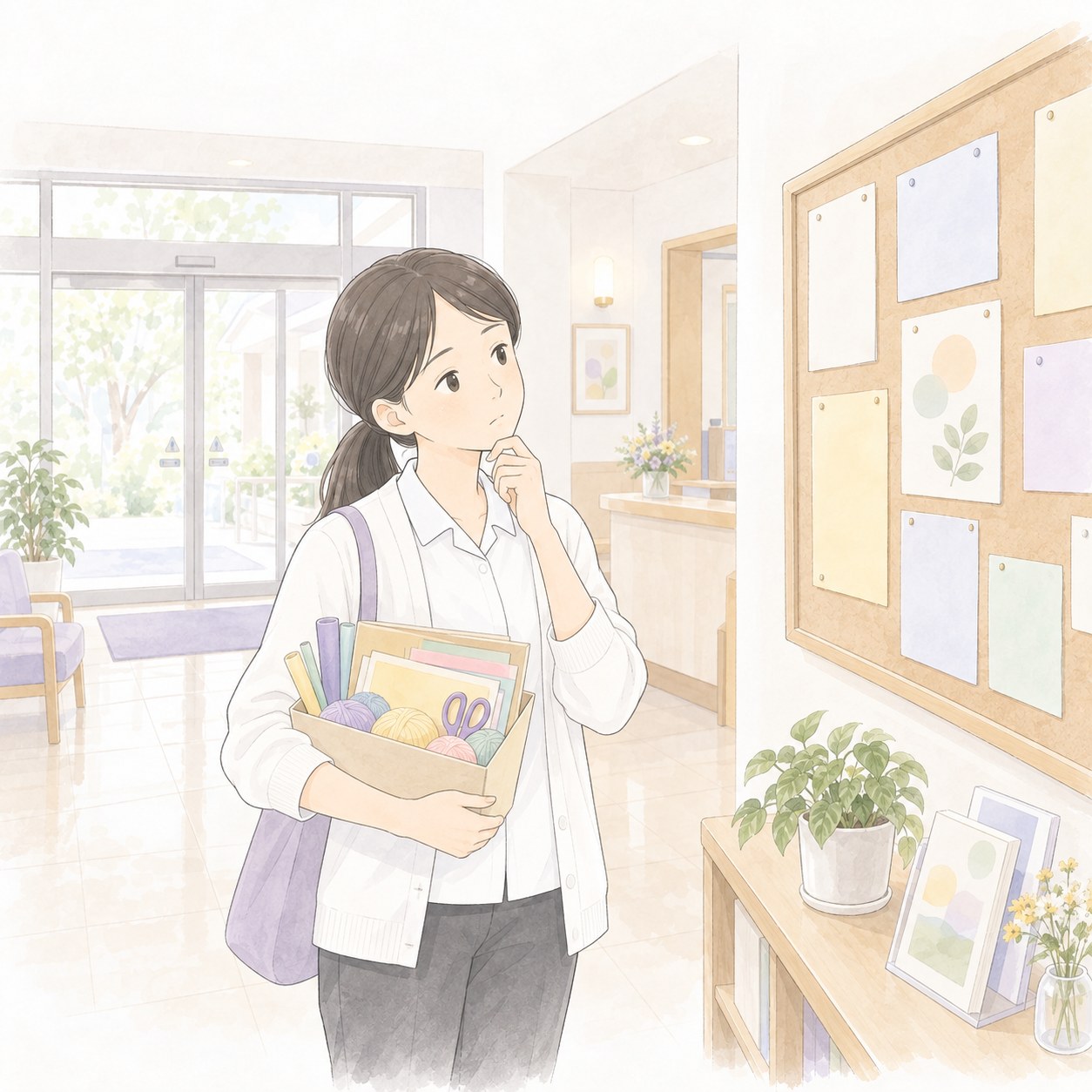 地域での教室の開き方がわからず悩む様子のイラスト