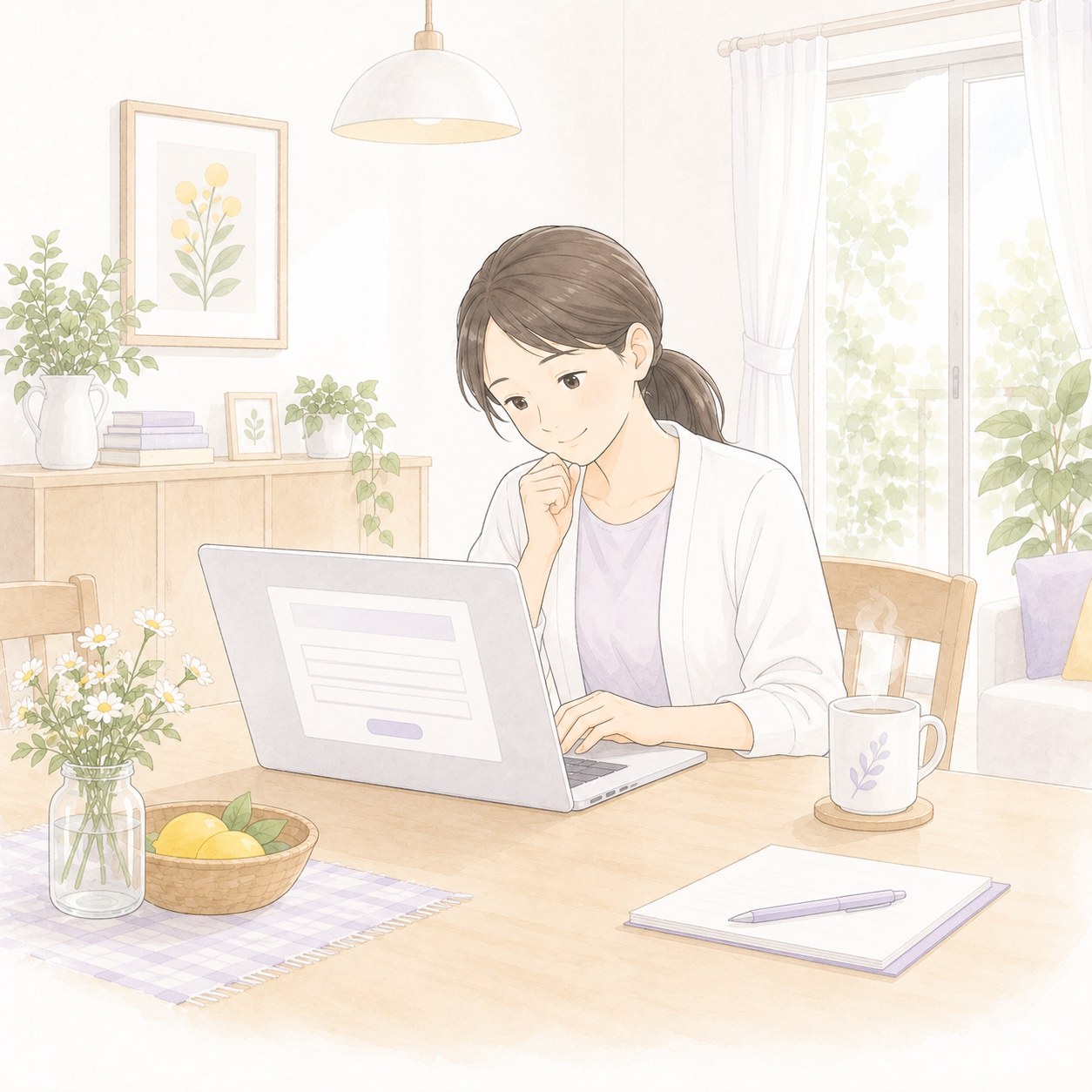 申し込みの様子を表すイメージ